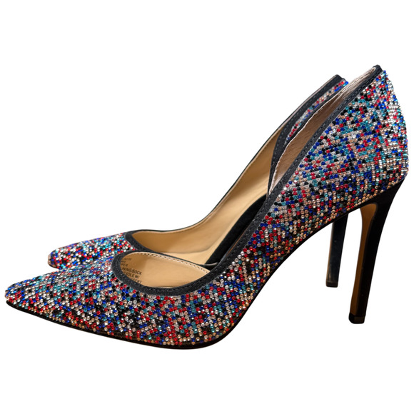 INC International Concepts Kenjay Women's 6M Multi Rhineston High Heel Pump - Picture 7 of 13